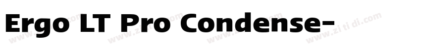 Ergo LT Pro Condense字体转换 Ergo LT Pro Condense字体转换
